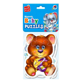 Бейби пазлы Vladi Toys Малыш сможет "Лесные жители" магнитные
