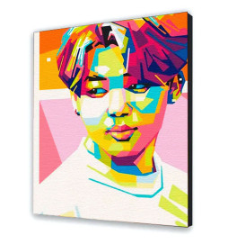 Картина по номерам с лаком ArtCraft "Jimin. Art Prints" 40*50 см 10269-AC