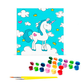 Картина по номерам "Волшебная единорожка" 30*30 см 15574-AC Картина по номерам "Волшебная единорожка" 30*30 см 15574-AC