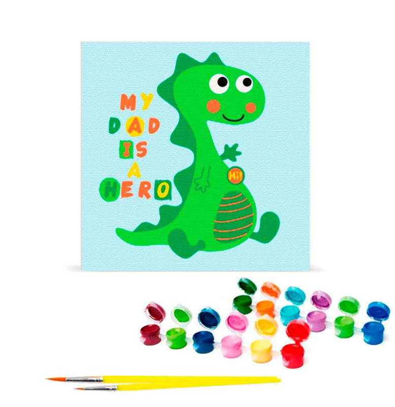 Картина по номерам "Маленький дракончик" 30*30 см 15005-AC Картина по номерам "Маленький дракончик" 30*30 см 15005-AC