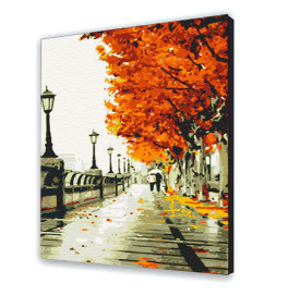 Картина по номерам "Осенняя набережная" 40*50 см 11005-AC