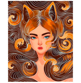 Картина по номерам "Загадочная лисичка" 40*50 см 10101-AC