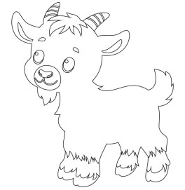 Детская картина-раскраска "Козлёнок" ArtCraft 25*30 см Авторская 15106-AC