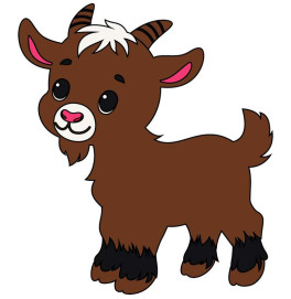 Детская картина-раскраска "Козлёнок" ArtCraft 25*30 см Авторская 15106-AC