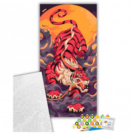 Картина за номерами ArtCraft "Тигр, що підкрадається" 40*80 см 11593-AC