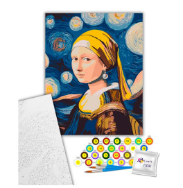 Картина за номерами Artcraft "Мона з перловою сережкою" 40*50 см 10181-AC Картина за номерами Artcraft "Мона з перловою сережкою" 40*50 см 10181-AC