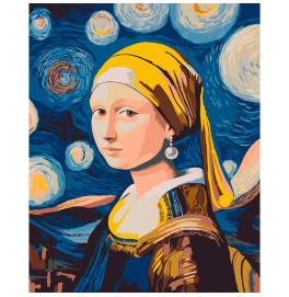 Картина за номерами Artcraft "Мона з перловою сережкою" 40*50 см 10181-AC Картина за номерами Artcraft "Мона з перловою сережкою" 40*50 см 10181-AC