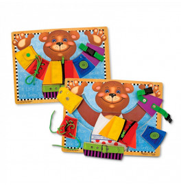 Головоломка MELISSA&DOUG деревянная Доска-застежка деревянная 13784