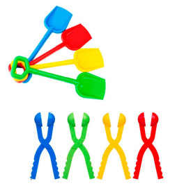 Игровой набор Бамсик Зимние игрушки №2 с лопаткой и снежоклипом 118/7