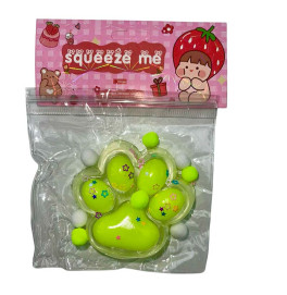 Лапка антистресс прозрачная с желтым st-30 Лапка антистресс прозрачная с желтым st-30