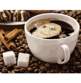 Картина по номерам Stateg "Кофе с корицей" 40х50 см VA-2657 Картина по номерам Stateg "Кофе с корицей" 40х50 см VA-2657