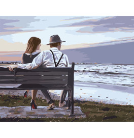 Картина по номерам Stateg "Влюбленные на лавочке" 40х50 см VA-2625 Картина по номерам Stateg "Влюбленные на лавочке" 40х50 см VA-2625