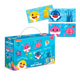 Пазл Dodo Baby Shark Соедини цвета для детей