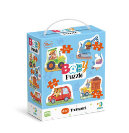 Пазл Dodo Baby puzzle Транспорт 4 в 1