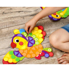Набор для творчества Vladi Toys "Мягкая фигурная мозаика. Пеликан" 150 наклейок