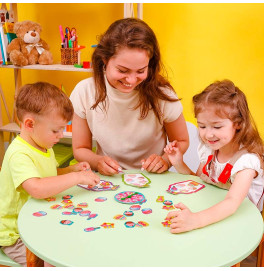 Настольная игра-сортер Vladi Toys "Сладкие вкусности" учебная
