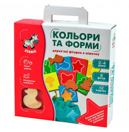 Игра настольная "Цвета и формы" Vladi Toys Фигуры в мешочке ZB2001-01