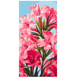 Картина за номерами "Pink flowers" ArtCraft 40*80 см