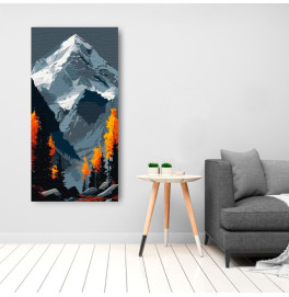 Картина по номерам "Непокоренная вершина" 40*80 см Art Craft
