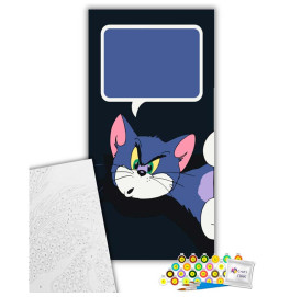 Открытка по номерам "Кот Том" 40*80 см