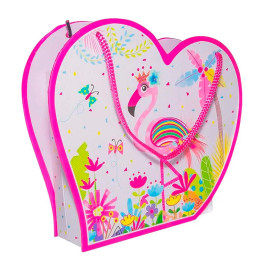 Блокнот на замочку в коробці з дзеркальцем 180x180х50mm, 70g, 56 л, фламінг D481853