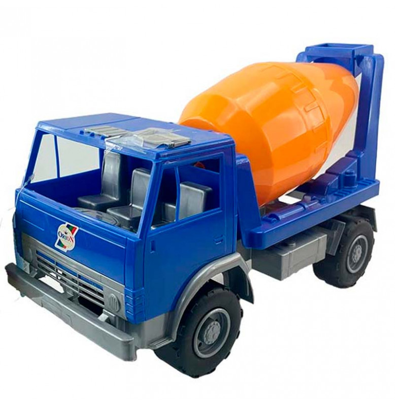 Машинка Оріон "Бетонозмішувач" з рухомим барабаном 44_Blue-Orange