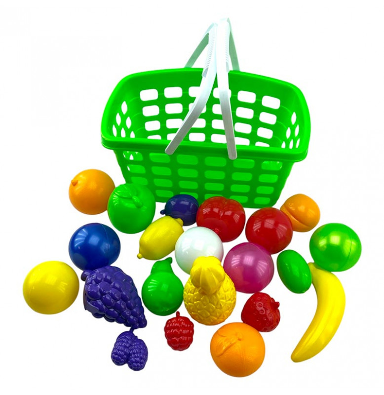 Игровая Корзина с фруктами Бамсик пластиковый 010/10_Green