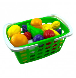 Игровая Корзина с фруктами Бамсик пластиковый 010/10_Green