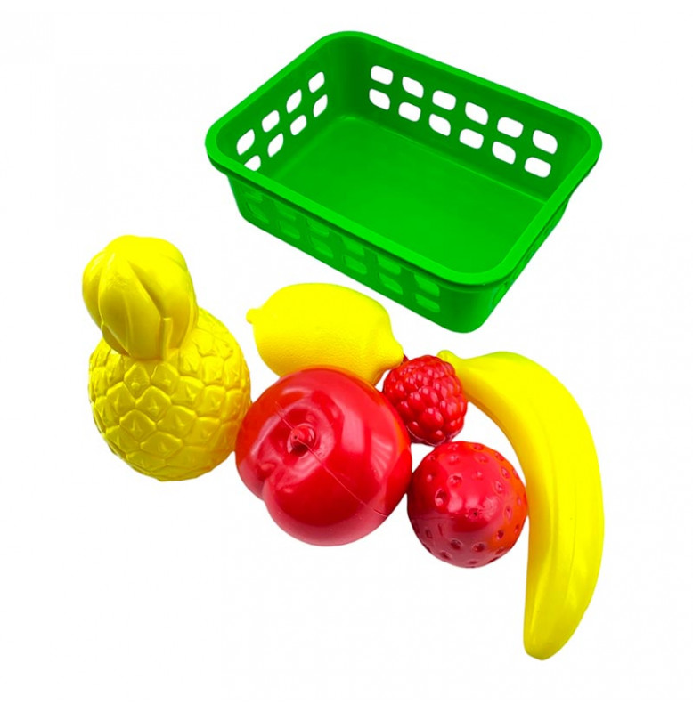 Игровая Корзина с фруктами Бамсик пластиковый 010/12_Green