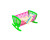 Ліжко з постіллю 006/1_Green-Pink