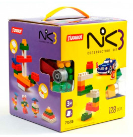 Конструктор детский NIK-3 128 деталей Юника.71535