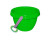 Ведро "Кувшинки" 1081_Light-Green