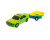 Машинка Mercedes з причепом 39003_Green, Вoat