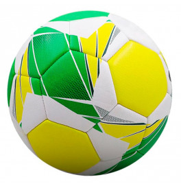 Мяч футбольный "5 PVC, 320-350гр зелено-желтый" GREEN