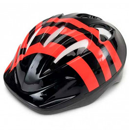 Защитный детский шлем для катания 24.5*20 см Z41492_Black-Red
