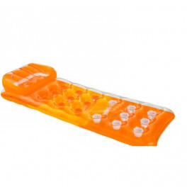 Пляжный матрас INTEX з подушкой одноместный 58890_Orange