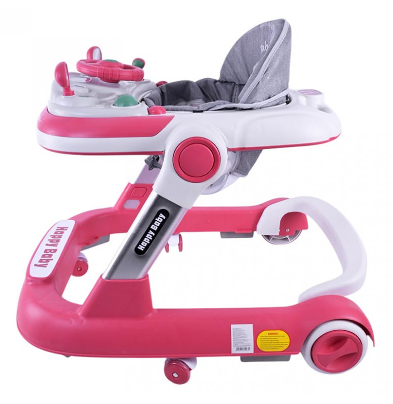 Ходунки музыкальные с погремушками BW109_Pink