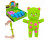 Антистресс YabbaDabba кошки с песком 14 см YD2625_Green