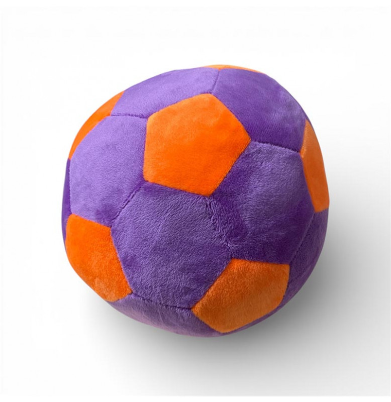 Игрушка мягконабивная Мяч футбольный МС 180402-01_Violet-Orange
