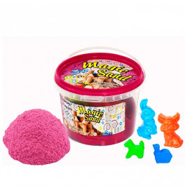 Кинетический песок Magic sand розового цвета, в ведре 0,500 кг 371-3