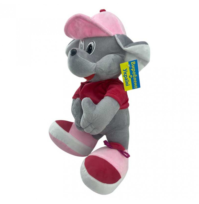 Мягкая игрушка Миша Паша 30 см 0095_Pink-Red