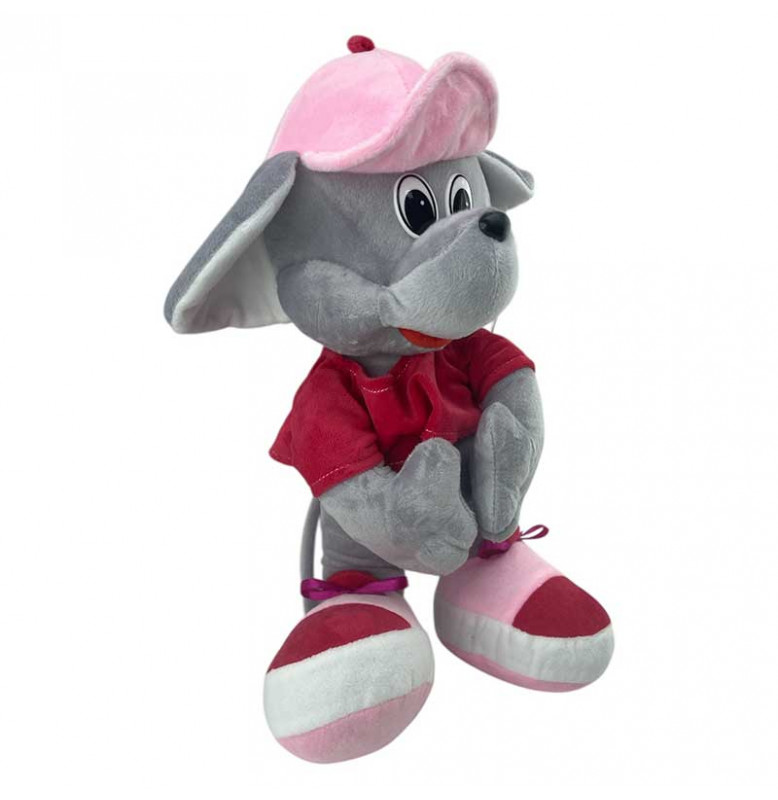 Мягкая игрушка Миша Паша 30 см 0095_Pink-Red