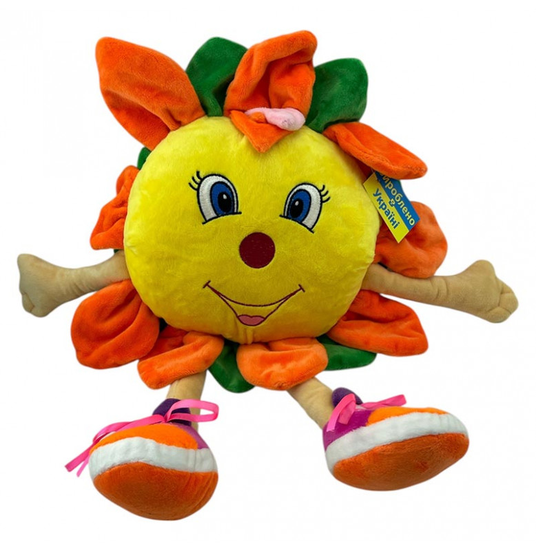 Мягкая игрушка Подсолнечник 40 см 0109_Orange-Green