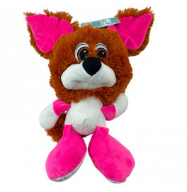 Мягкая игрушка Коротышка собака 30 см 0193_Brown-Pink