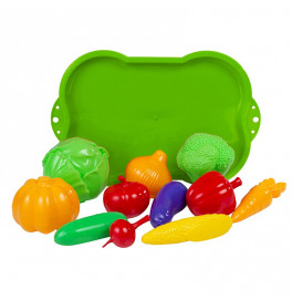 Игровой набор Бамсик "Поднос с Овощами" пластиковые 010/15_Green