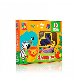 Набір магнітів Vladi Toys Зоопарк 18 тварин магнітів VT3106-25