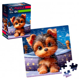 Пазлы Vladi Toys De.tail Любопытный щенок 64 детали DT1234-09