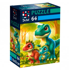 Пазли Vladi Toys De.tail Веселі динозаврики 64 деталі DT1234-21