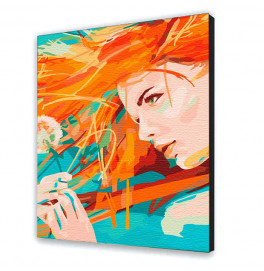 Картина за номерами з лаком ArtCraft ArtCraft "Сонячна дівчина" 40*50 см 10281-AC