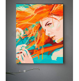 Картина за номерами з лаком ArtCraft ArtCraft "Сонячна дівчина" 40*50 см 10281-AC